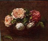Henri Fantin-Latour Roses painting